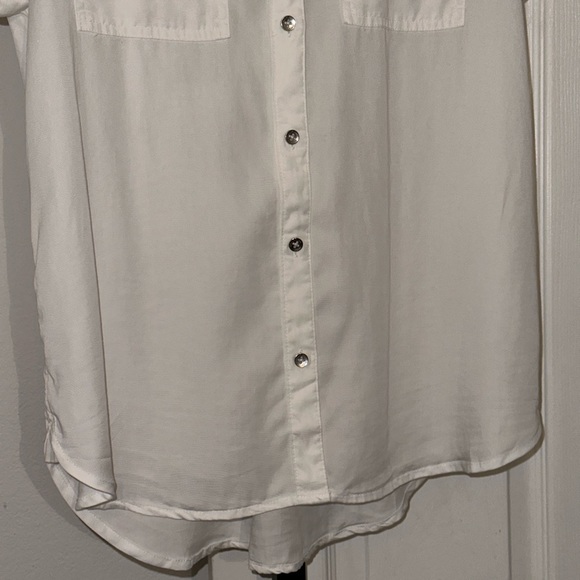 Calvin Klein Jeans White Button Down Shirt size Small - Picture 6 of 8